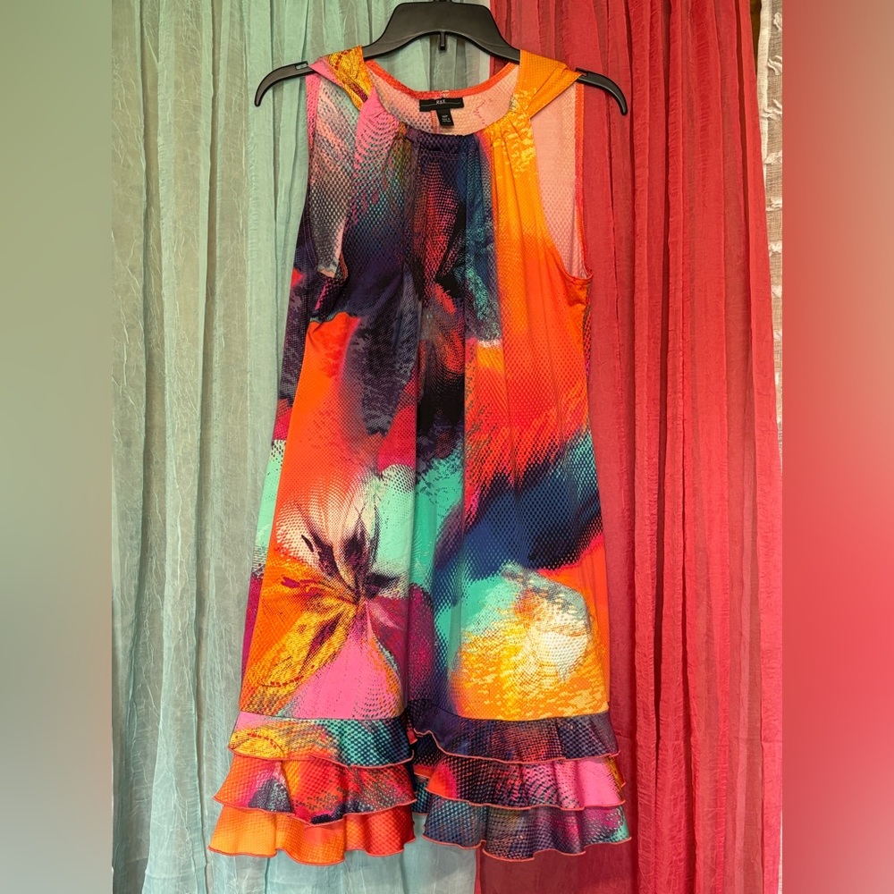 R&K Vibrant Multicolor Mini Dress